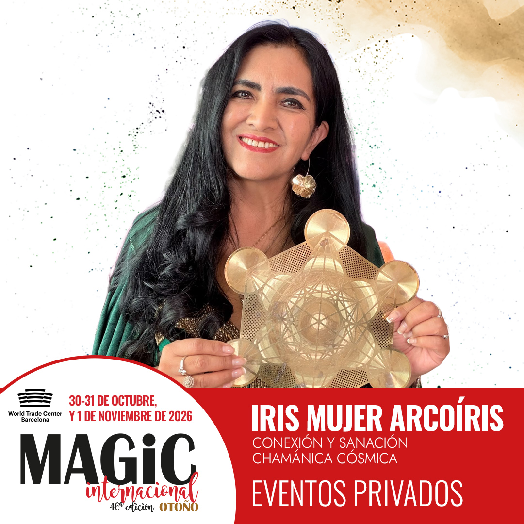 Iris Mujer Arcoíris – Conexión y sanación chamánica cósmica en MAGiC Internacional Barcelona 2026